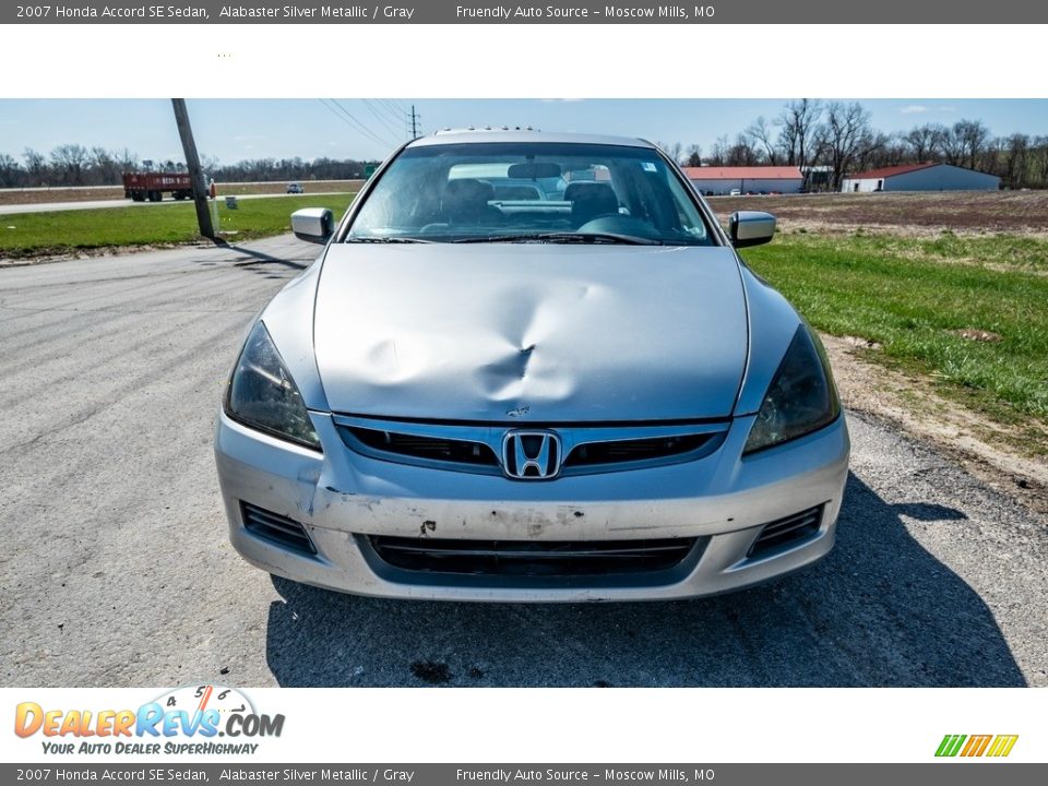 2007 Honda Accord SE Sedan Alabaster Silver Metallic / Gray Photo #9