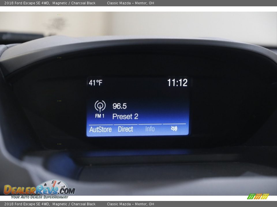 2018 Ford Escape SE 4WD Magnetic / Charcoal Black Photo #10