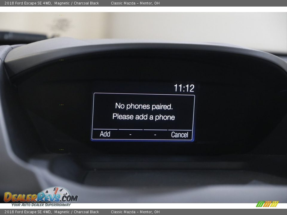 2018 Ford Escape SE 4WD Magnetic / Charcoal Black Photo #11