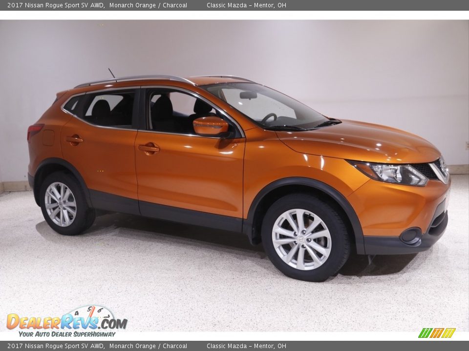 2017 Nissan Rogue Sport SV AWD Monarch Orange / Charcoal Photo #1