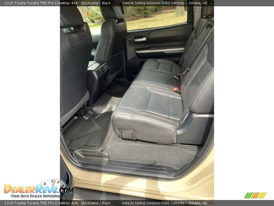 Rear Seat of 2016 Toyota Tundra TRD Pro CrewMax 4x4 Photo #12