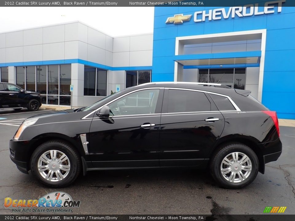 2012 Cadillac SRX Luxury AWD Black Raven / Titanium/Ebony Photo #3