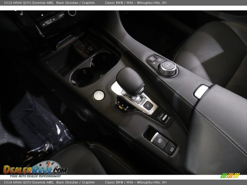 2019 Infiniti QX50 Essential AWD Black Obsidian / Graphite Photo #15