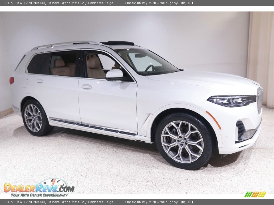 Mineral White Metallic 2019 BMW X7 xDrive40i Photo #1