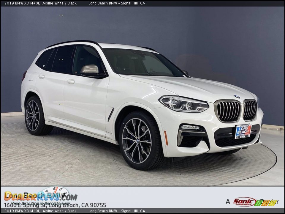 2019 BMW X3 M40i Alpine White / Black Photo #1