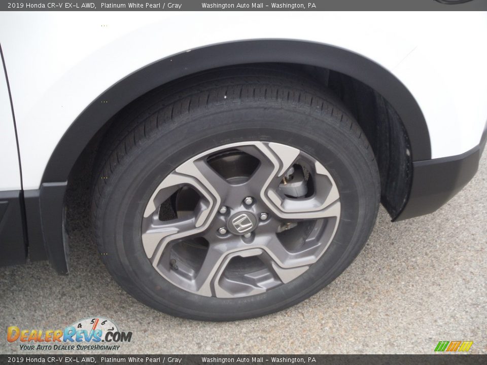 2019 Honda CR-V EX-L AWD Platinum White Pearl / Gray Photo #3