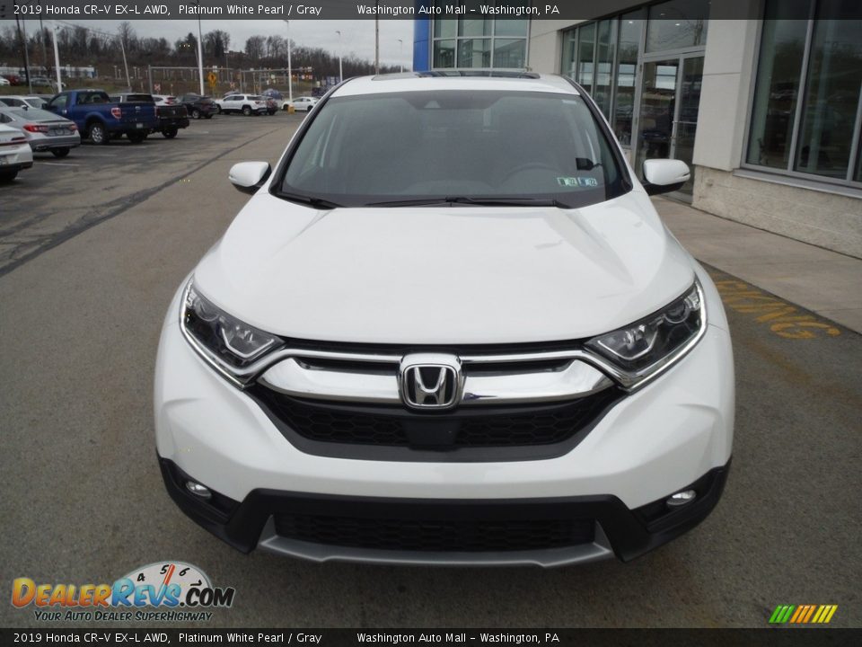 2019 Honda CR-V EX-L AWD Platinum White Pearl / Gray Photo #5
