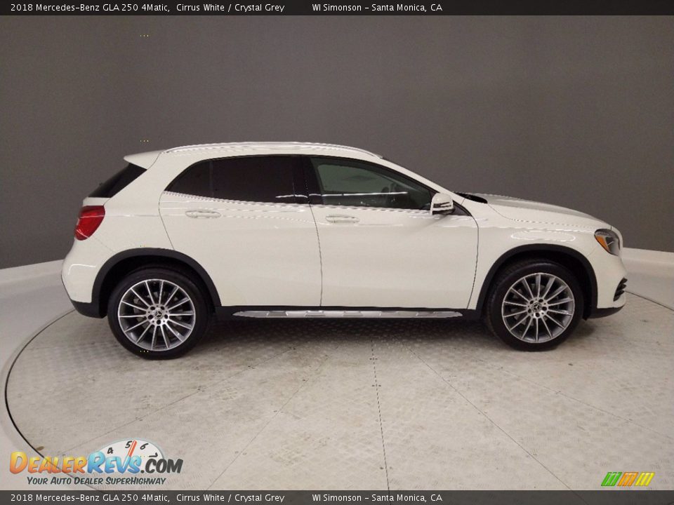 2018 Mercedes-Benz GLA 250 4Matic Cirrus White / Crystal Grey Photo #5