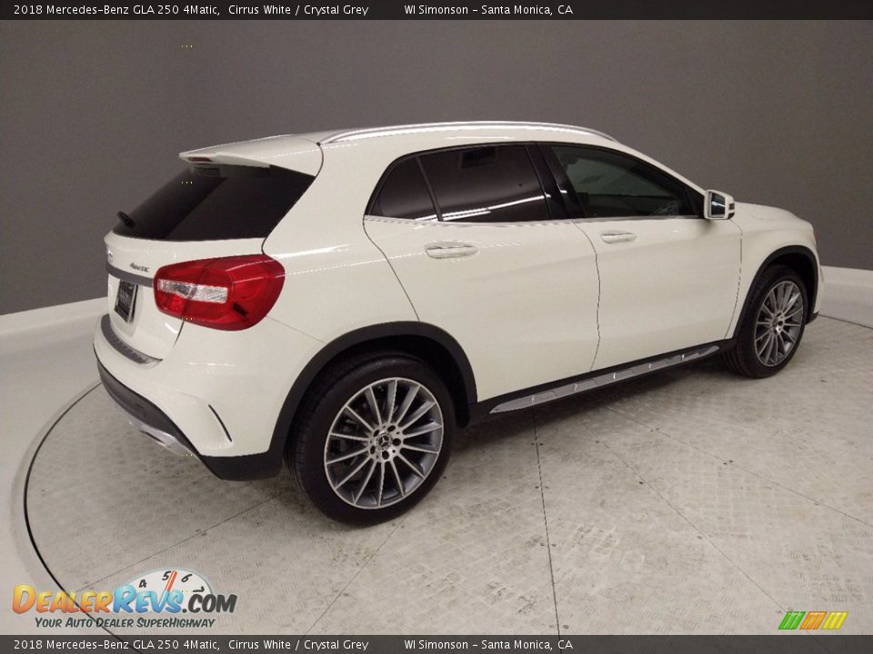 2018 Mercedes-Benz GLA 250 4Matic Cirrus White / Crystal Grey Photo #6