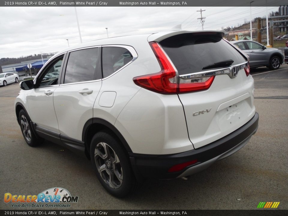 2019 Honda CR-V EX-L AWD Platinum White Pearl / Gray Photo #9