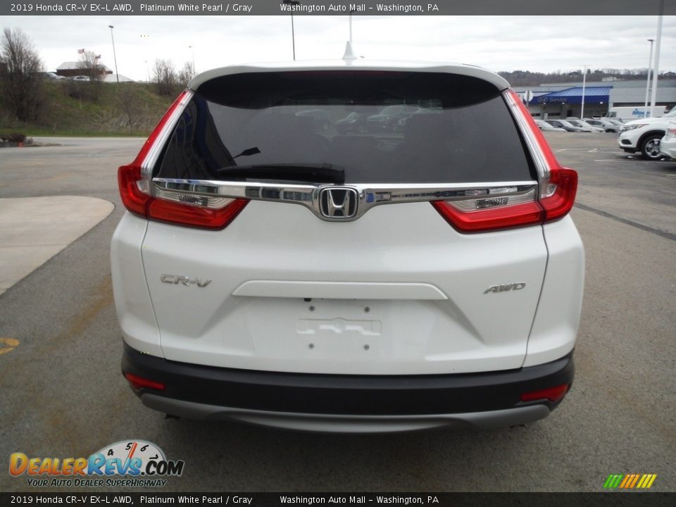 2019 Honda CR-V EX-L AWD Platinum White Pearl / Gray Photo #10
