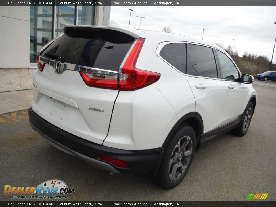 2019 Honda CR-V EX-L AWD Platinum White Pearl / Gray Photo #11