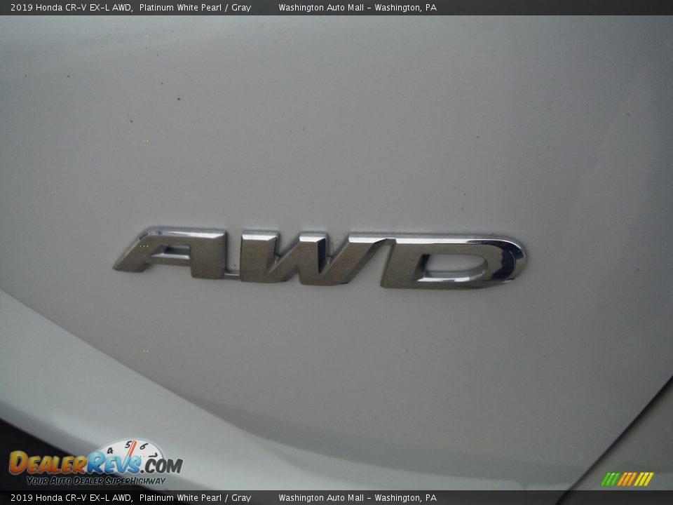 2019 Honda CR-V EX-L AWD Platinum White Pearl / Gray Photo #12