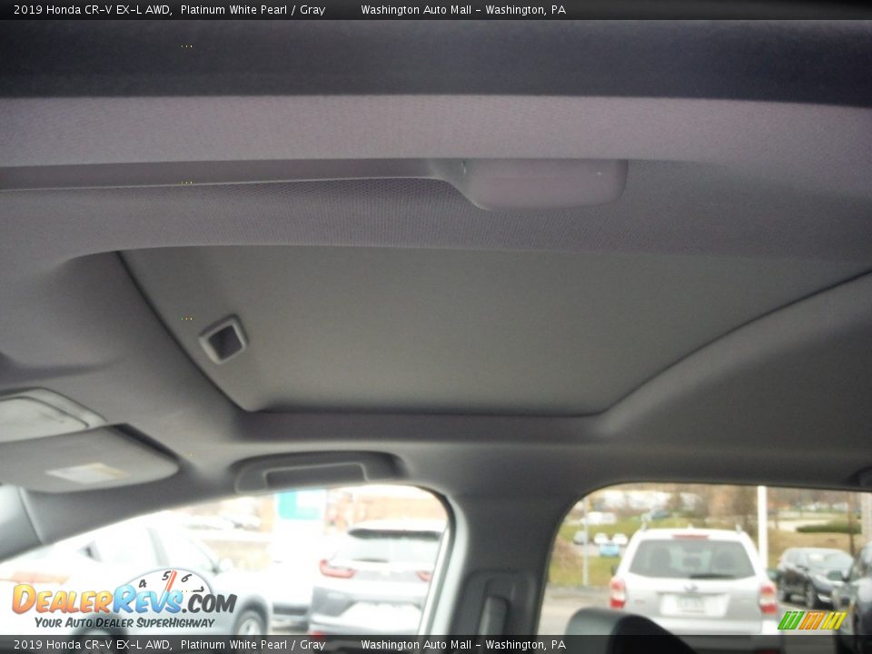 2019 Honda CR-V EX-L AWD Platinum White Pearl / Gray Photo #13