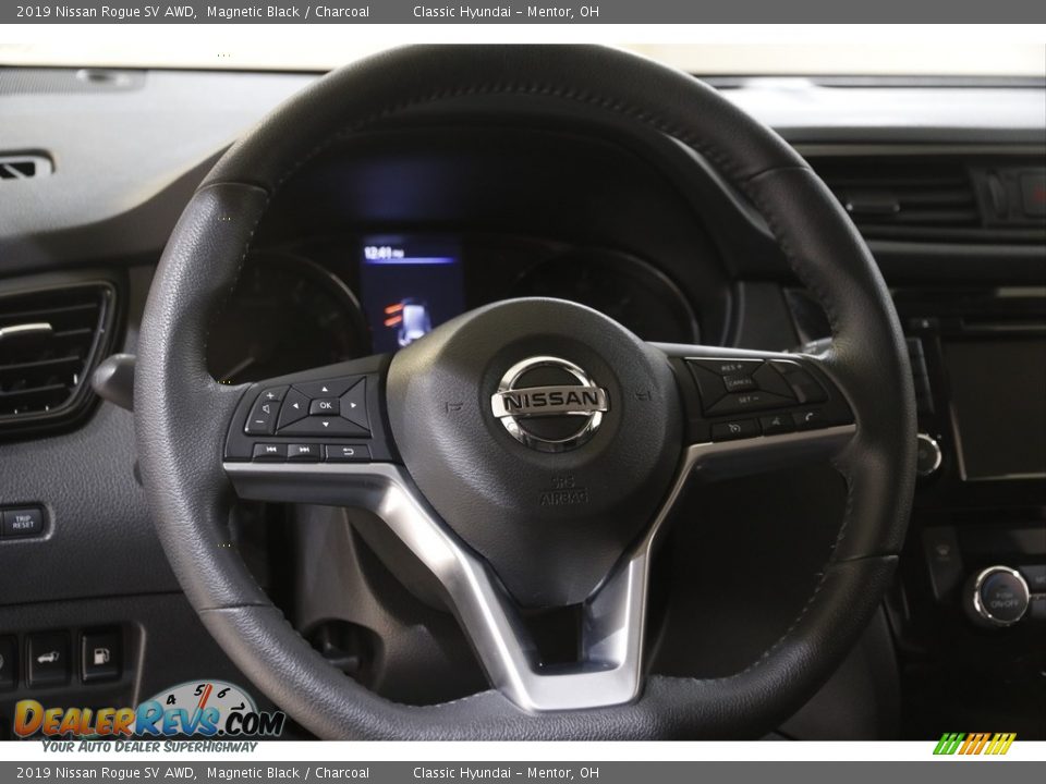 2019 Nissan Rogue SV AWD Magnetic Black / Charcoal Photo #7