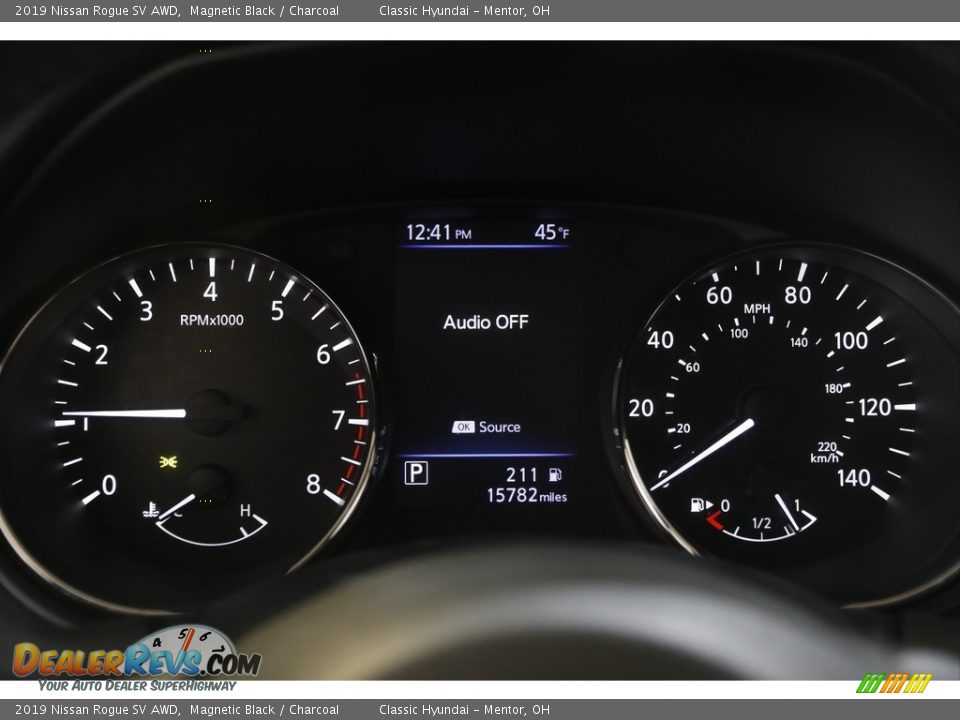 2019 Nissan Rogue SV AWD Magnetic Black / Charcoal Photo #8