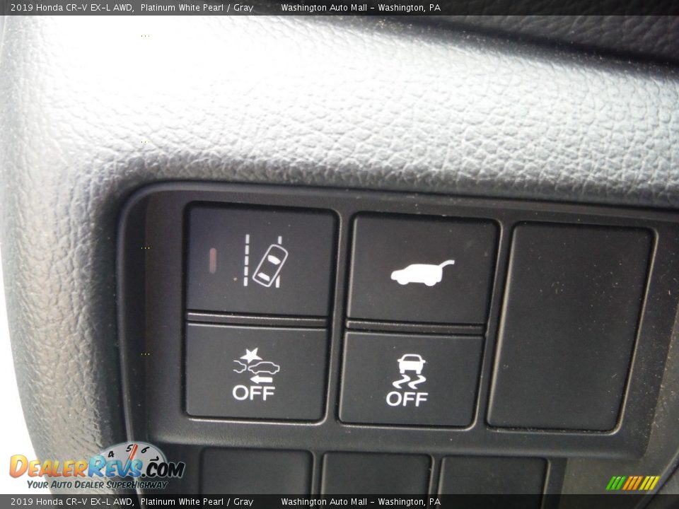 2019 Honda CR-V EX-L AWD Platinum White Pearl / Gray Photo #15