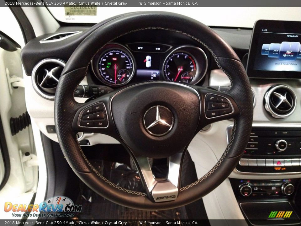 2018 Mercedes-Benz GLA 250 4Matic Cirrus White / Crystal Grey Photo #15