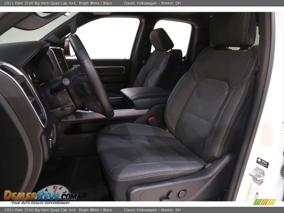 2021 Ram 1500 Big Horn Quad Cab 4x4 Bright White / Black Photo #5