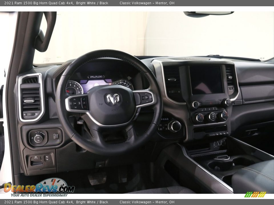 2021 Ram 1500 Big Horn Quad Cab 4x4 Bright White / Black Photo #6