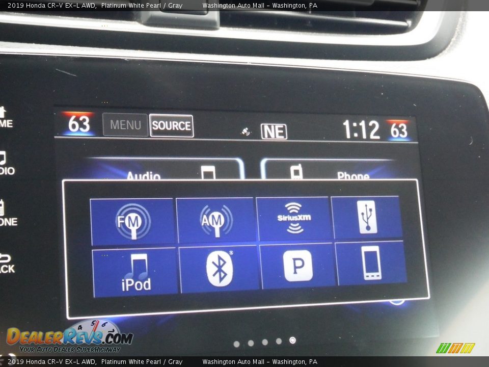 2019 Honda CR-V EX-L AWD Platinum White Pearl / Gray Photo #22