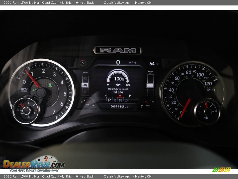 2021 Ram 1500 Big Horn Quad Cab 4x4 Bright White / Black Photo #8
