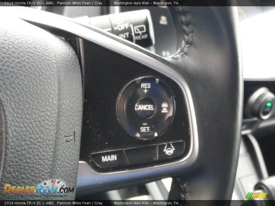 2019 Honda CR-V EX-L AWD Platinum White Pearl / Gray Photo #26