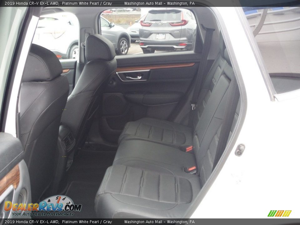 2019 Honda CR-V EX-L AWD Platinum White Pearl / Gray Photo #28