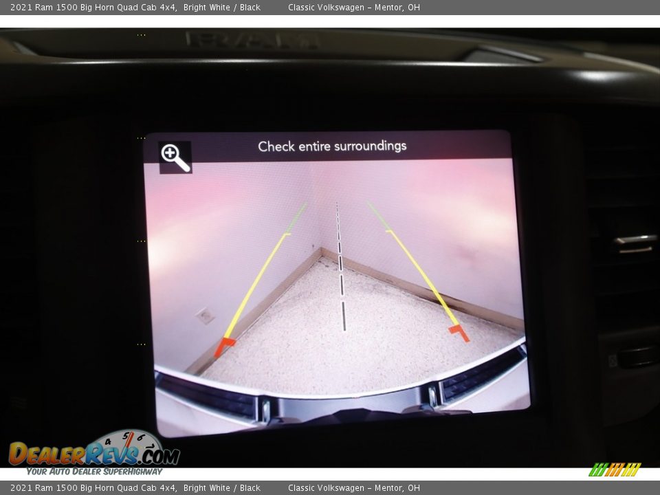 2021 Ram 1500 Big Horn Quad Cab 4x4 Bright White / Black Photo #14
