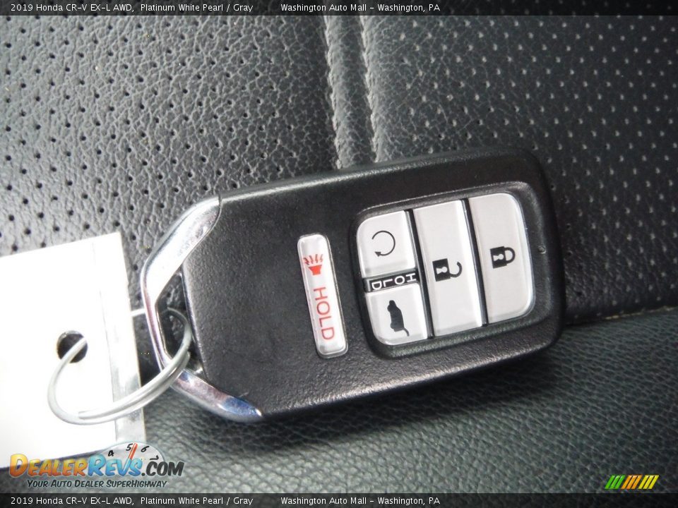 2019 Honda CR-V EX-L AWD Platinum White Pearl / Gray Photo #32