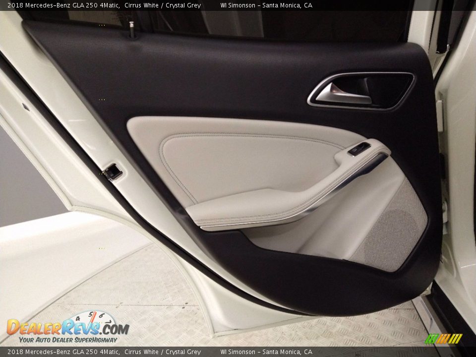 2018 Mercedes-Benz GLA 250 4Matic Cirrus White / Crystal Grey Photo #27