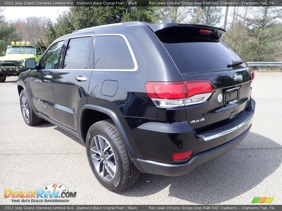 2022 Jeep Grand Cherokee Limited 4x4 Diamond Black Crystal Pearl / Black Photo #3