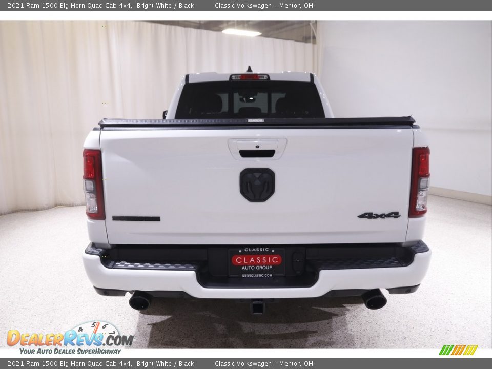 2021 Ram 1500 Big Horn Quad Cab 4x4 Bright White / Black Photo #22