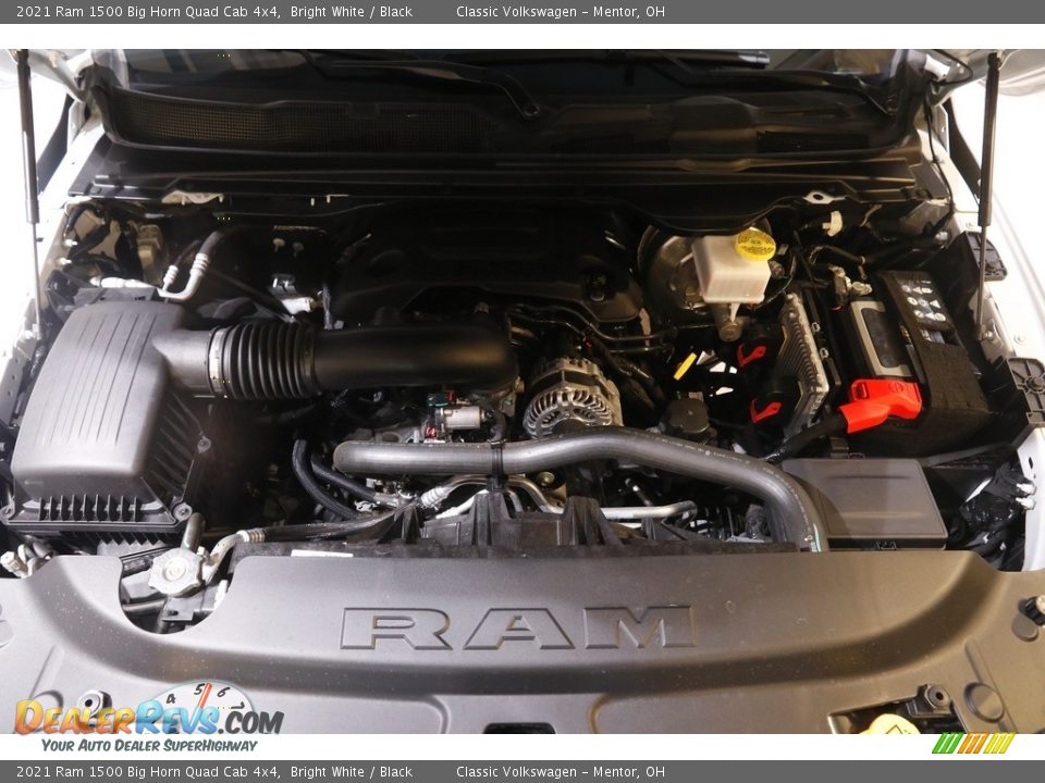 2021 Ram 1500 Big Horn Quad Cab 4x4 Bright White / Black Photo #23