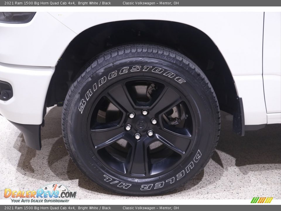 2021 Ram 1500 Big Horn Quad Cab 4x4 Bright White / Black Photo #24