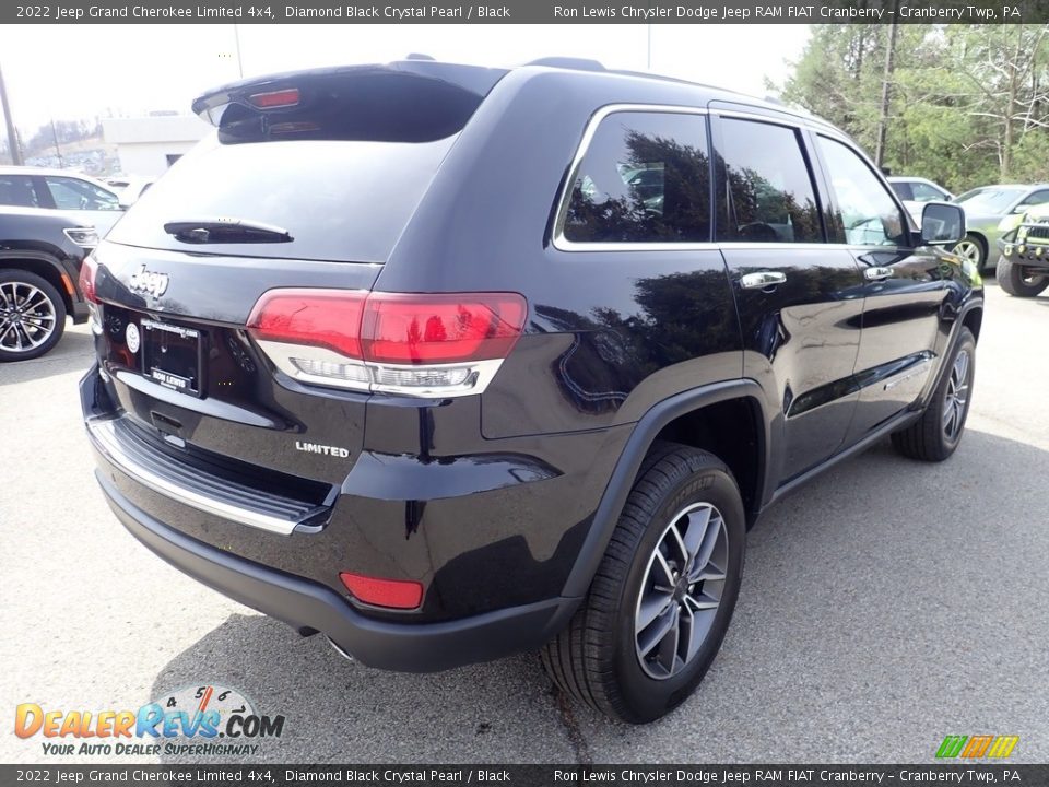2022 Jeep Grand Cherokee Limited 4x4 Diamond Black Crystal Pearl / Black Photo #6