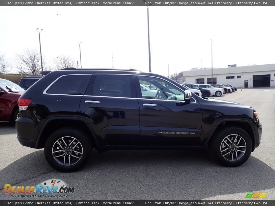 2022 Jeep Grand Cherokee Limited 4x4 Diamond Black Crystal Pearl / Black Photo #7