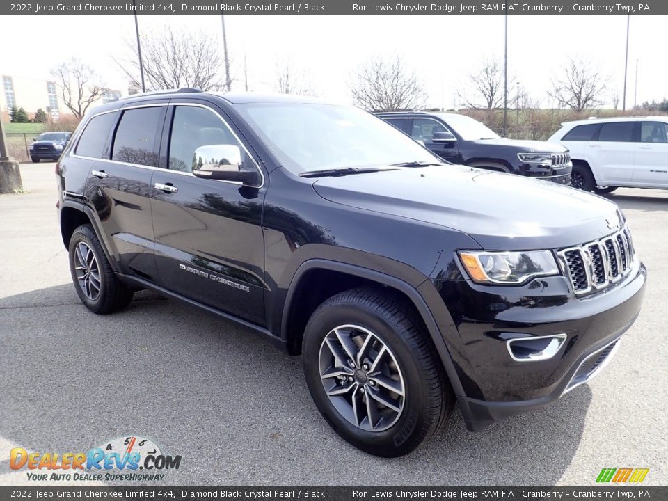 2022 Jeep Grand Cherokee Limited 4x4 Diamond Black Crystal Pearl / Black Photo #8