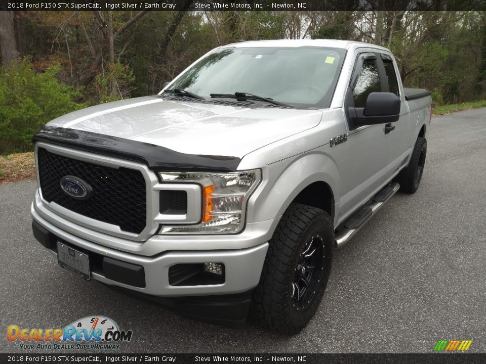 2018 Ford F150 STX SuperCab Ingot Silver / Earth Gray Photo #3