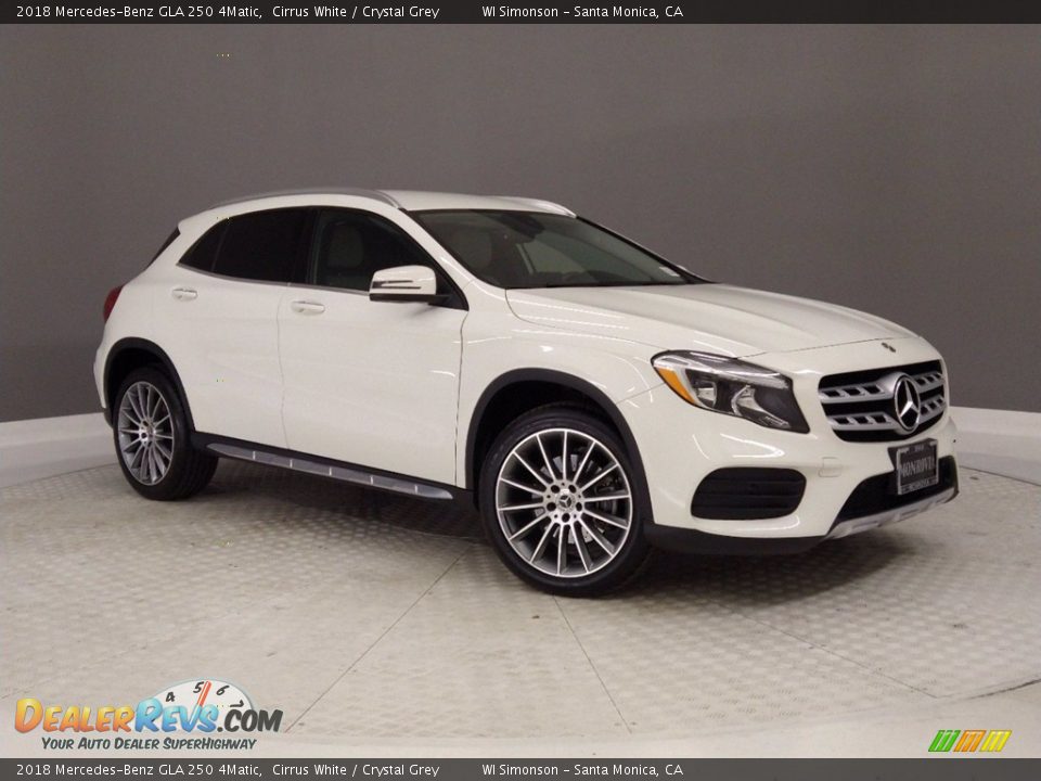 2018 Mercedes-Benz GLA 250 4Matic Cirrus White / Crystal Grey Photo #35