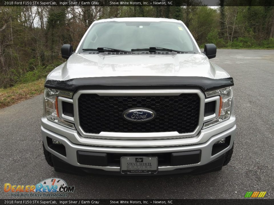 2018 Ford F150 STX SuperCab Ingot Silver / Earth Gray Photo #4