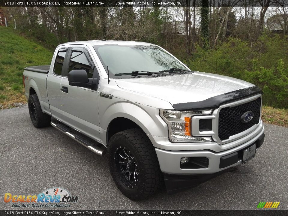 2018 Ford F150 STX SuperCab Ingot Silver / Earth Gray Photo #5