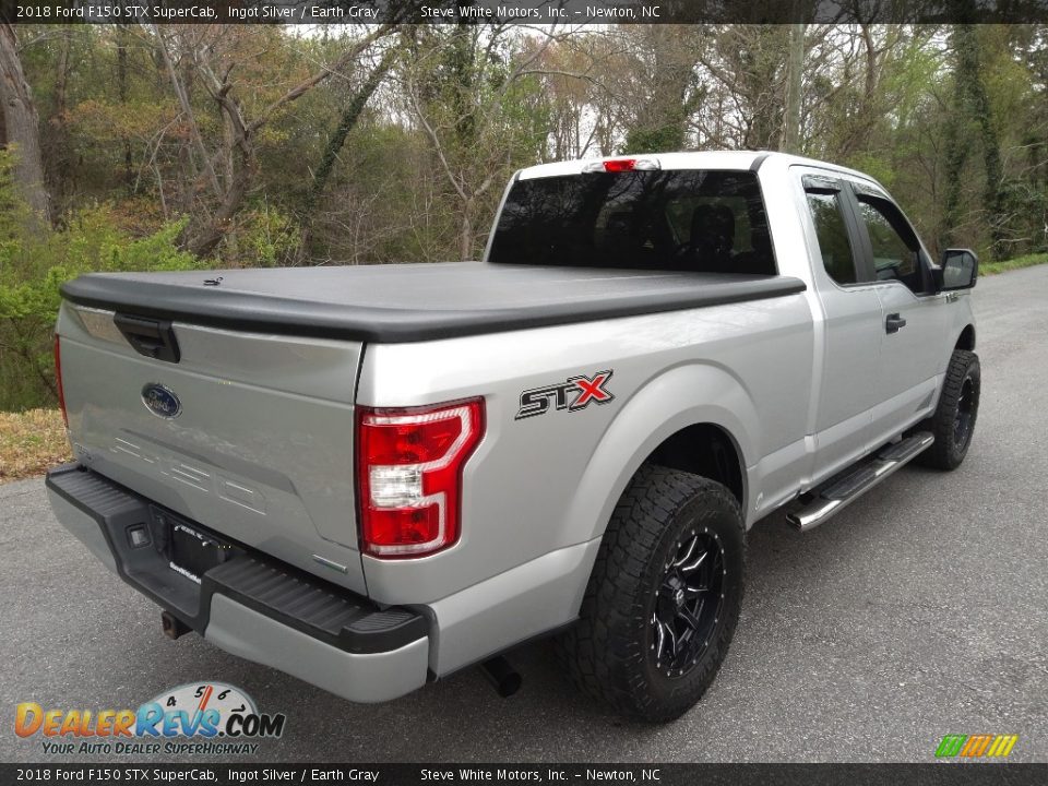 2018 Ford F150 STX SuperCab Ingot Silver / Earth Gray Photo #7