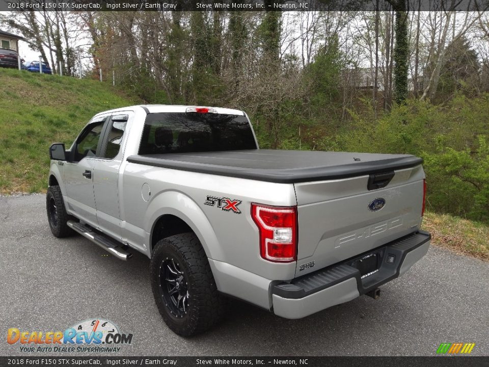 2018 Ford F150 STX SuperCab Ingot Silver / Earth Gray Photo #10