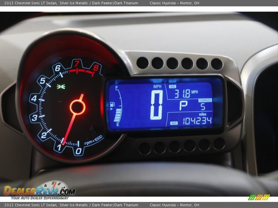 2013 Chevrolet Sonic LT Sedan Silver Ice Metallic / Dark Pewter/Dark Titanium Photo #8