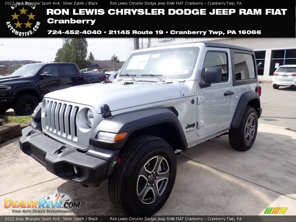 2022 Jeep Wrangler Sport 4x4 Silver Zynith / Black Photo #1