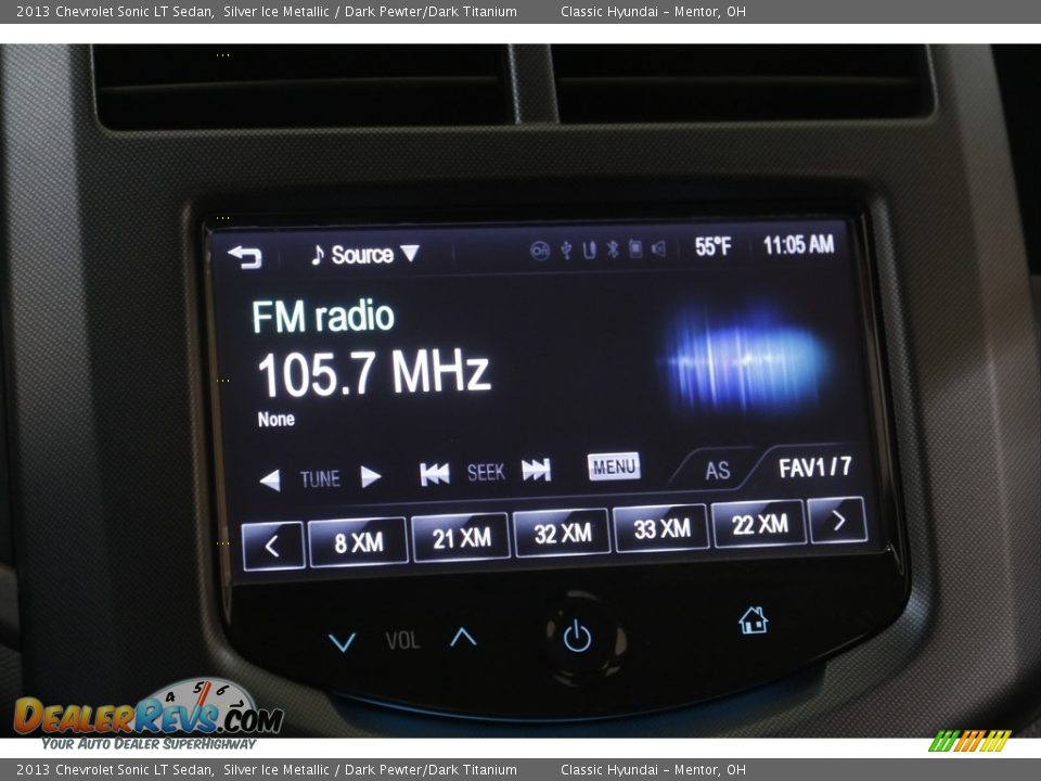 2013 Chevrolet Sonic LT Sedan Silver Ice Metallic / Dark Pewter/Dark Titanium Photo #10