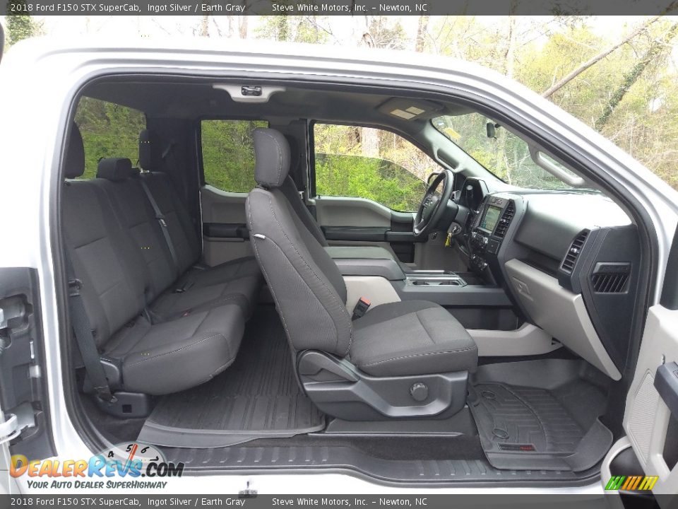 2018 Ford F150 STX SuperCab Ingot Silver / Earth Gray Photo #15