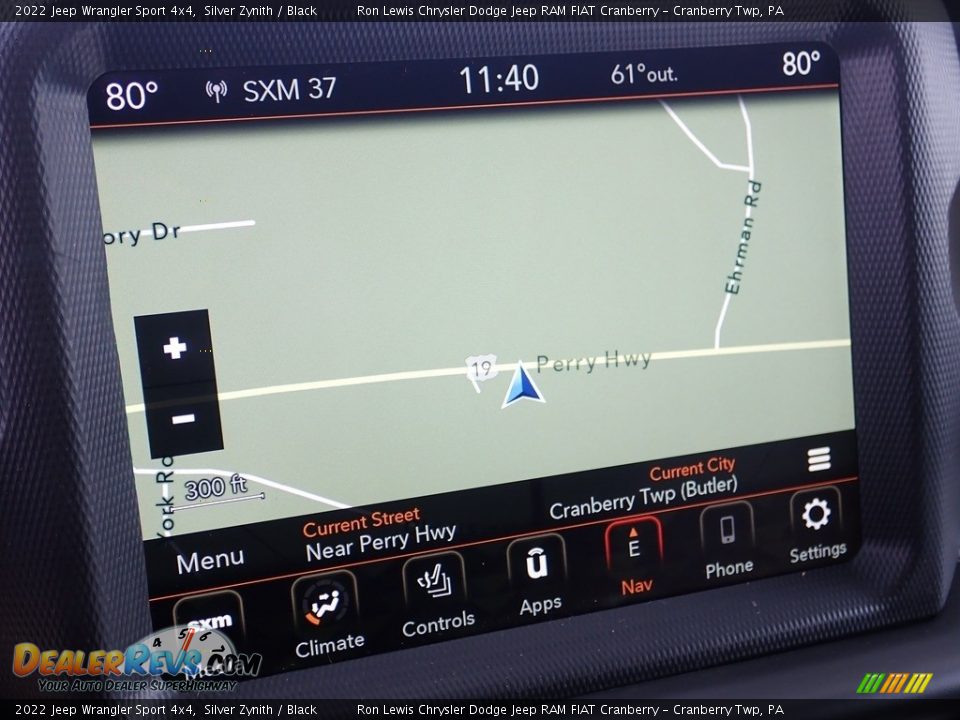 Navigation of 2022 Jeep Wrangler Sport 4x4 Photo #17