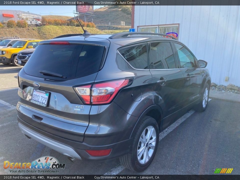 2018 Ford Escape SEL 4WD Magnetic / Charcoal Black Photo #7